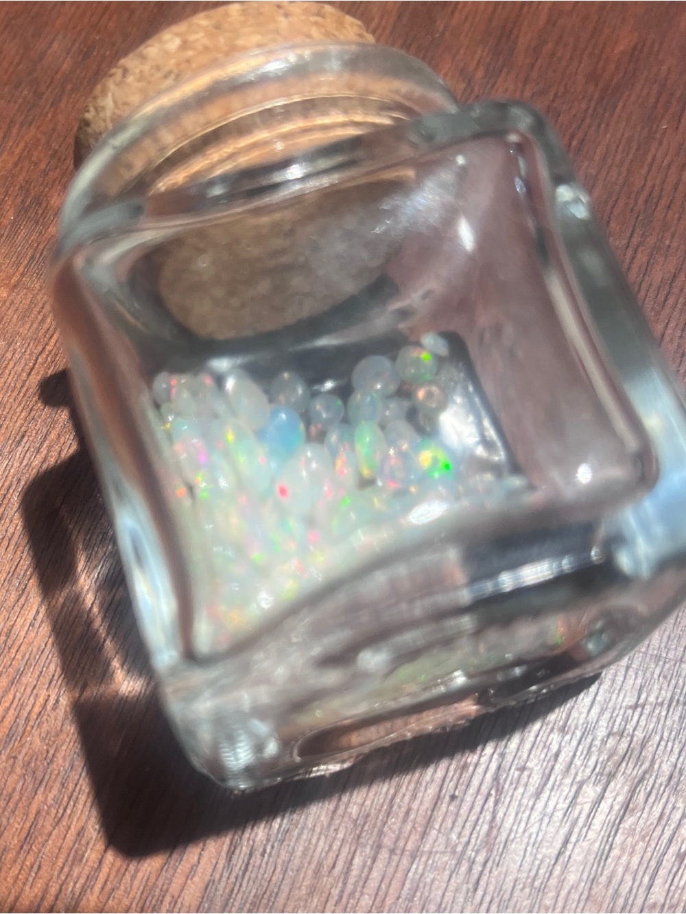 Opal seed beads